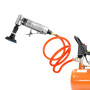 QWORK® Meuleuse d'Angle Pneumatique pour Polissage et Meulage - 12000 tr/min - Connecteur Rapide 1/4" - Bar - avec 4 Disques Pol