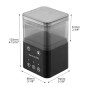 QWORK® Distributeur Automatique de Nourriture Poissons - Capacité de 320 ML, Programmable 8H/12H/24H, Design Anti-Humidité- pour