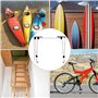QWORK® Support Velo Plafond, Support Velo avec Capacité de Charge 60 kg, Support Velo Atelier