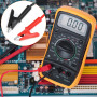 QWORK® 5 Pièces cordons de test à pince crocodile, cordons de test multimètre, 1 m, 1000V 15A pour circuits et tests de diagnost
