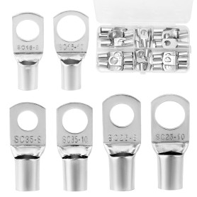 QWORK® 30 Pièces Cosses de Câble 16/25/35 mm²