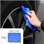 QWORK® Ensemble de 9 Brosses de Nettoyage pour Voiture - Brosse Jantes, Rosse Pneus et Brosses de Détail