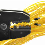 QWORK® 100 pièces Kit de connecteurs bout à bout non isolés, broche à sertir en cuivre, connecteurs à sertir non isolés 24-8 AWG
