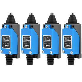QWORK® Lot de 4 interrupteurs de fin de course momentanés à piston ME-8111