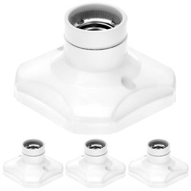 QWORK® 4 Pièces Douille ampoule E27