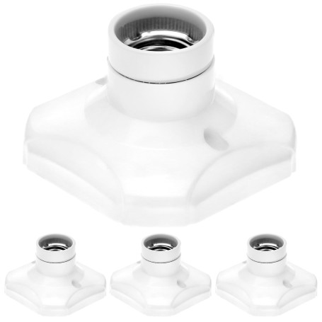 QWORK® 4 Pièces Douille ampoule E27