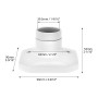 QWORK® 4 Pièces Douille ampoule E27, douille à vis E27 avec base en céramique, AC 220V douille de lampe, pour ampoules LED
