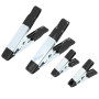 QWORK® Jeu de 20 Pinces à Ressort Non Corrosif - Tailles 10 cm et 5 cm - Acier Zingué, Embouts et Poignées en PVC Antidérapants