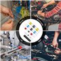 QWORK® Connecteurs Électriques Étanches 400 Pièces en 5 tailles - Cosses Thermorétractables, Rapport de retrait 2:1, pour Automo