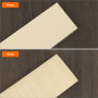 QWORK® Kit d'Affûtage de Couteaux Cuir à Décaper Strop - Double Face 178x52x4 mm - Inclus Pâte à Polir de Grain 320 (23g)