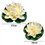 Niaciswe Nénuphar Flottant 5 Pièces Nénuphar pour Bassin 10 cm Nénuphar Artificielles Plantes Lotus Artificielle Lotus pour Mari