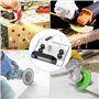 QWORK® Support pour meuleuse 45°, support en acier inoxydable pour meuleuse d'angle de type 100, pour découpe de carreaux