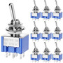 QWORK® MTS-203 Interrupteur à bascule DPDT 3 positions