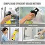 AOOTUERL﻿ Lot de 3 chiffons en microfibre pour nettoyeur de vitres Karcher WV1 WV50 WV75, pour Nettoyeur à Vapeur des Vitres, Él