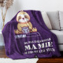 Plaid Couverture Polaire - Cadeau pour Mamie