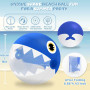 GODR7OY Balles d'eau gonflables en forme de requin - Grands ballons de plage transparents - Pour enfants et adultes - 40,6 cm - 