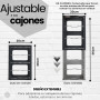 Organisateur de poêles extensible - Support de poêles et couvercles - Séparateur de casseroles pour tiroir - Organisateur de cui