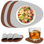 AWAMRWA Tischsets Leder Und Untersetzer