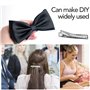 iYinJuan 60pcs Pinces à Cheveux Crocodile en Métal, Pinces à Cheveux en Argent, Barrette Accessoires de Bricolage Antidérapants 