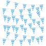 MEJOSER 20M Oktoberfest Bannière Fanion Banderole Bleu Decoration Bavaroise 40pcs Fanion PE Drapeaux de Triangle pour Fête de la