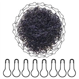 HAMIYELL Lot de 1 000 épingles à nourrice en métal noir pour ampoule