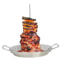LIANGMEI Brochette verticale en acier inoxydable pour barbecue, brochette verticale pour barbecue brochette verticale pour broch