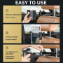 Support de tablette de voiture - Support de tablette rotatif à 360° - Réglable - Pour téléphone portable, iPad, Samsung Tab, Swi