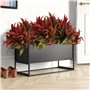 pangutheos 4 Pièce Fleurs de Plantes Artificielles Herbe en Forme de Trompette Fleurs, Plante Artificielle Interieur Extérieur R