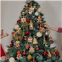 Viilich Lot de 24 Décorations de Noël en Pain d'Épice - Bonhomme pour Sapin avec Corde - Ornements pour Maison