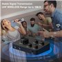 DigitConvert Système de Microphone sans Fil, Ensemble de Micro Portables avec 2 Micros sans Fil - 2 x 8 fréquences UHF réglables
