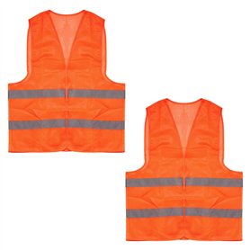 Cheerhom Gilet de Voiture 2 Pièces Gilet de Sécurité de Voiture Réfléchissant pour Hommes Femme