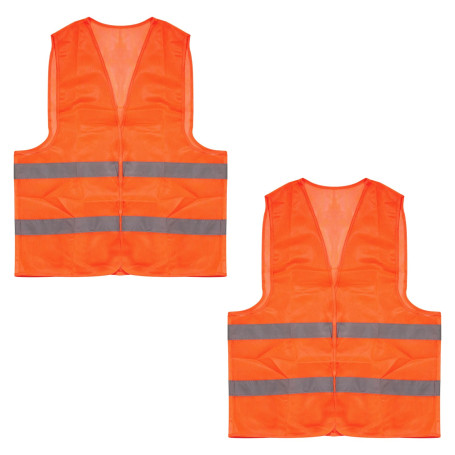Cheerhom Gilet de Voiture 2 Pièces Gilet de Sécurité de Voiture Réfléchissant pour Hommes Femme