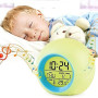 Réveils numériques pour les Enfants, Réveil Veilleuse LED Numerique Lampe, Des gamins Dessin animé Chambre Numérique Réveil Chev
