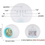 Réveils numériques pour les Enfants, Réveil Veilleuse LED Numerique Lampe, Des gamins Dessin animé Chambre Numérique Réveil Chev
