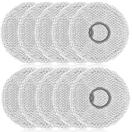 Lot de 2 serpillères avec support de rechange L20 Ultra Accessoires pour aspirateur L10s Pro Ultra Heat / X40 Ultra / X40 Master
