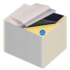 Lot de 110 feuilles de papier transfert pour tatouage - Papier de transfert pour tatouage - Design 4 couches - Papier transfert
