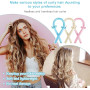 Bandeau à friser sans chaleur avec épingle à cheveux, bandeau doux pour nuit sans chaleur, Bigoudis en satin pour cheveux courts
