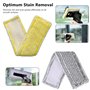 6 Pcs Accessoires de Serpillère en Microfibre et 4 Raclette de Fenêtre, Accessoires pour Aspirateurs de Vitres pour Kärcher WV 2