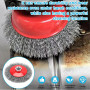 Lot de 8 brosses métalliques pour meuleuse d'angle - 75 mm et 100 mm - Pour meuleuse d'angle - Filetage M14 x 2 - Pour meuleuse 