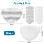 Lot de 10 Housses Mop Cloth en Microfibre pour Vileda Steam & Vileda Steam Plus Nettoyeur Vapeur, Capacité D'absorption et Réuti