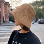 Chapeau de Paille Protection UV Chapeau de Soleil Chapeau à Large Bord à La Main pour Voyage Décoration Décoration Vacances D'ét
