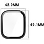 Acadey 2 pièces Coque Protection Écran en Verre Trempé + PC Bumper Compatible avec Amazfit Bip 6 Anti-Rayure Protecteur Étui pou