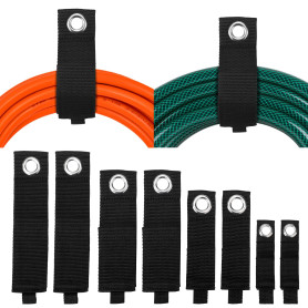 Kigniote 8 pièces Sangles de Rangement Lourdes Nylon Organisateurs Câble Sangles de Rangement Collier de serrage Réutilisable Co