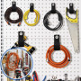 Kigniote 8 pièces Sangles de Rangement Lourdes Nylon Organisateurs Câble Sangles de Rangement Collier de serrage Réutilisable Co