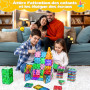 Lovchil Blocs de Construction Magnétiques, Jeux Construction Magnetique Enfant Creatif STEM Educatif 3D Montesorri Jouet Cadeaux