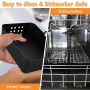 NAROSEBE 2 Pcs Moule Silicone Air Fryer sans BPA, Panier Silicone Air Fryer Rectangulaire, Moule pour Friteuse à Air 19*14*7cm, 