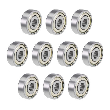 Fasizi Lot de 10 roulements à billes à double blindage métallique 635ZZ 5 x 19 x 6 mm