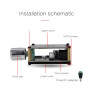 Fasizi 20Wx2 Amplificateur de puissance numérique Bluetooth stéréo double canal 360 ° avec étui