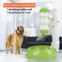 Fdit Bol De Bouteille d'eau pour Chien Alimentant Automatiquement Le Distributeur Réglable De Hauteur d'eau pour Le Chat De Chie