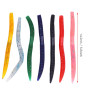 forelle Gummi koder,Pêche ver Leurres Doux Leurres, 13,5 cm/8g Pêche Leurre Doux Artificielle en Silicone Appâts Vivid Leurres L